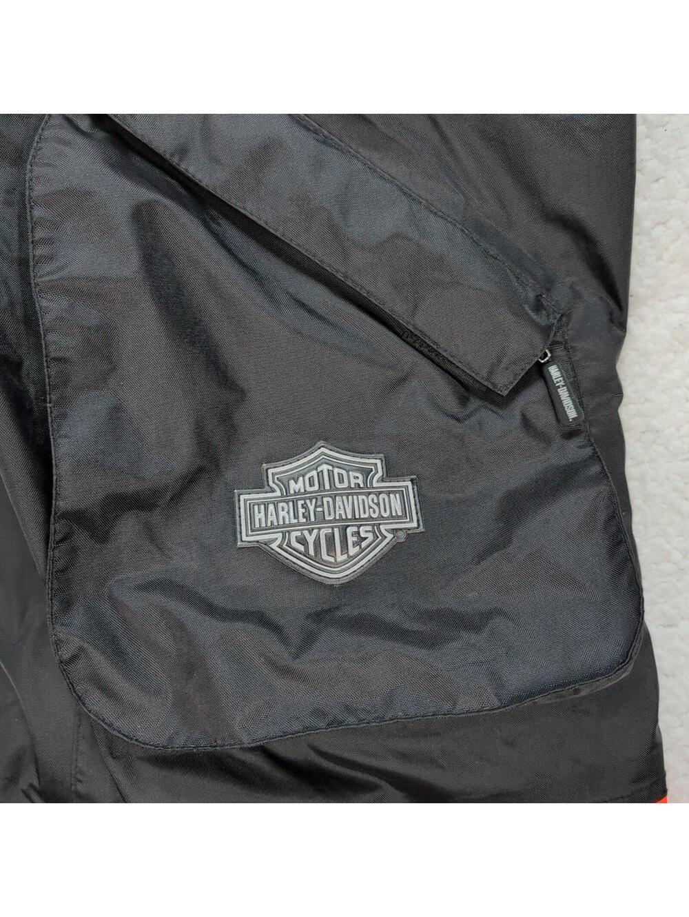 Harley Davidson Hi-Vis Motorcycle Waterproof Overalls Bib Pants Mens L Stirrups - Picture 4 of 14